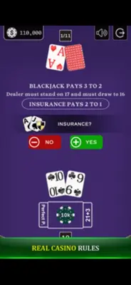 Blackjack 21 - Side Bets android App screenshot 1