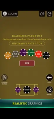 Blackjack 21 - Side Bets android App screenshot 2