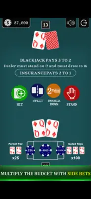 Blackjack 21 - Side Bets android App screenshot 5